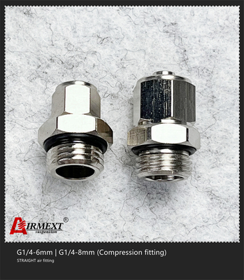 Straight Stainless Steel Quick Connect Air Fittings G1/4-8mm