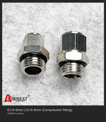 Straight Stainless Steel Quick Connect Air Fittings G1/4-8mm